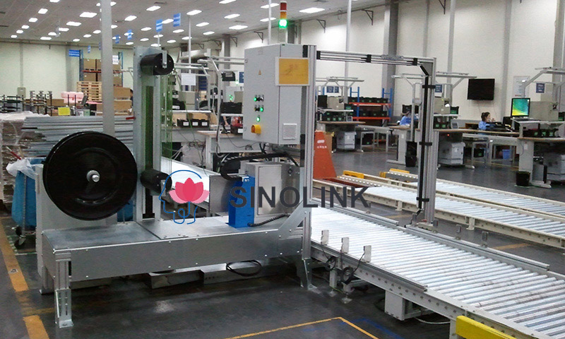 Fully Automatic Vertical Pallet Strapping Machine