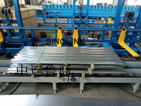 Full Automatic Color Steel Tile(Profile Plate) Building Materials Or Pallet Goods Palletizer/Stacker