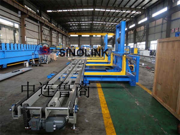 Full Automatic Color Steel Tile(Profile Plate) Building Materials Or Pallet Goods Palletizer/Stacker