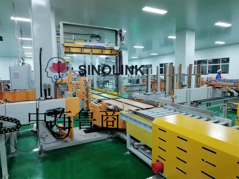 Automatic Extended Paper Corner Protection Pallet Online Wrapping Machine  ​