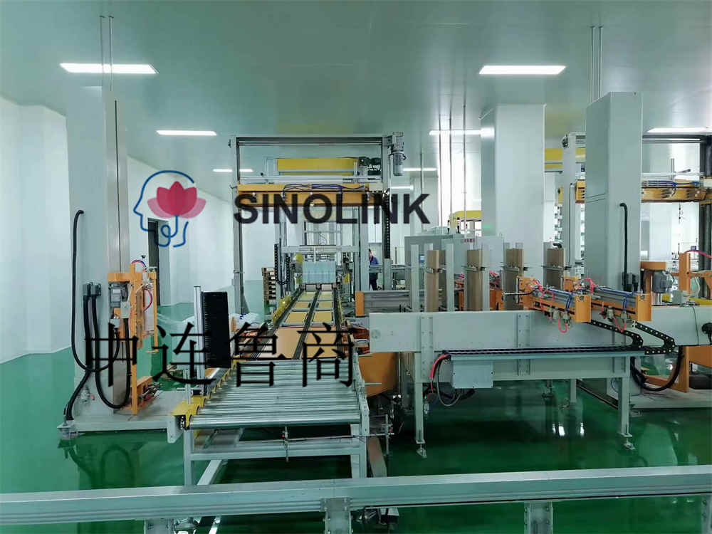 Automatic Extended Paper Corner Protection Pallet Online Wrapping Machine  ​