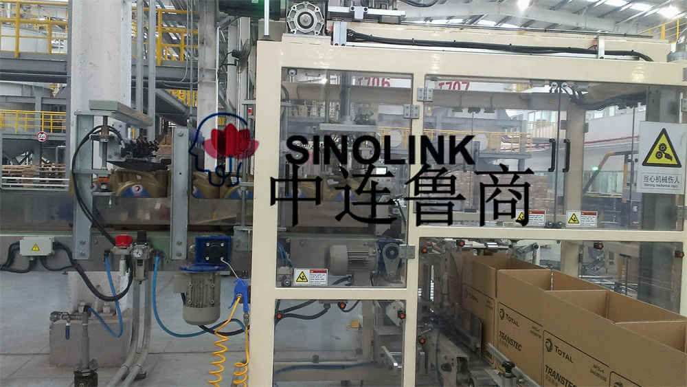 Jump-on Case Packer Fully Automatic Carton Cargo Packing Machine