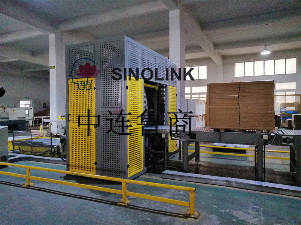 Fully Automatic IKEA Home Paper Pallet Logistics Conveying Wrapping Packaging System