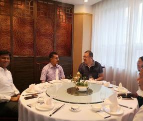 Clients From Bangladesh For Signing The Agreement On The Order Of 30 Sets Pallet Wrapper