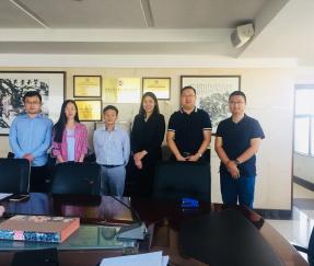 Clients From Laos For Signing The Agreement For Government Project