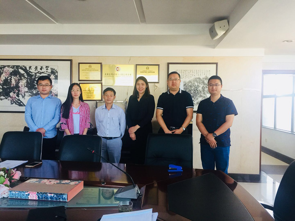 Clients From Laos For Signing The Agreement For Government Project